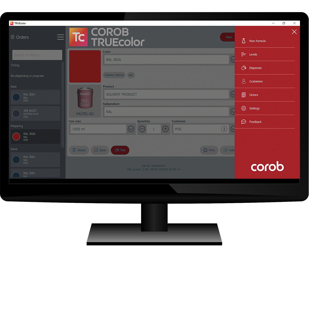 TRUEcolor tinting software -1