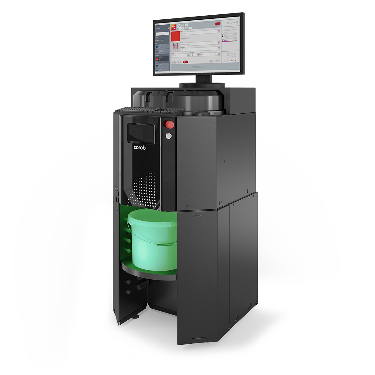 T100 Turntable Paint Dispenser Compact Clean Cost Effective