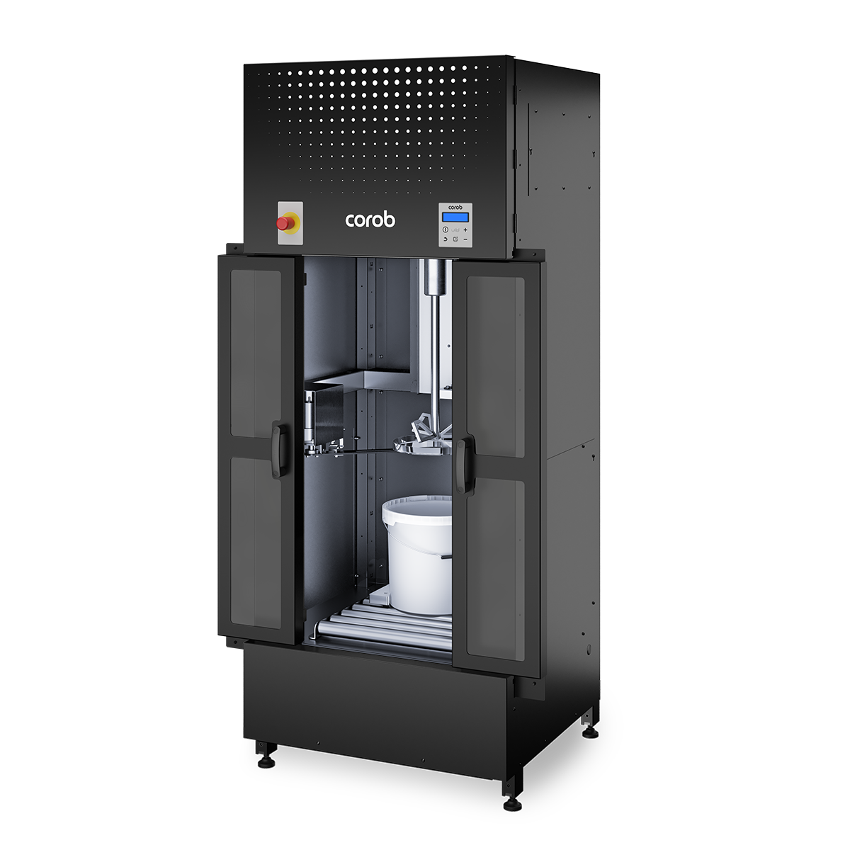 Corob Immersion Mixer DEEPstir Frontal access - door open - Side view